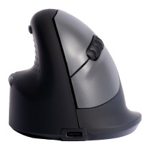 R-Go Maus HE ergonomiškas ryšys su Bluetooth groß schw. / silb