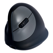 R-Go mouse HE ergonomic left Bluetooth large black / silver
