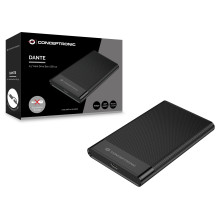2.5" CONCEPTRONIC HDD Enclosure SATA HDD / SSD USB-A / C 6Gbps black