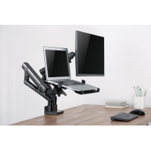 Gembird MA-DA3-02 monitor mount / stand 81.3 cm (32") Desk Black Gembird MA-DA3-02 monitor mount / stand 81.3 cm (32") Desk Black