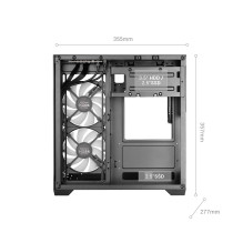 Mars Gaming MCVIEW3 computer case Mini Tower Black Mars Gaming MCVIEW3 computer case Mini Tower Black