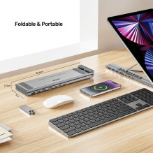 UNITEK D1137AGY01 nešiojamojo kompiuterio prijungimo stotelė / prievadų replikatorius, USB 3.2 Gen 1 (3.1 Gen 1) Type-C, UNITEK D1137AGY01 nešiojamojo kompiuterio prijungimo stotelė / prievadų replikatorius, USB 3.2 Gen 1 (3.1 Gen 1) Type-C,