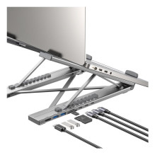 UNITEK D1137AGY01 laptop dock / port replicator Docking USB 3.2 Gen 1 (3.1 Gen 1) Type-C Silver