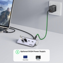 UNITEK H1337AGY01 interface hub USB 3.2 Gen 1 (3.1 Gen 1) Type-C 5000 Mbit / s Grey
