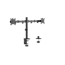 Gembird MA-D2-01 monitoriaus laikiklis / stovas 81,3 cm (32') stalas, juodas