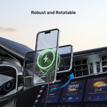 UNITEK P1404ABK01 mobiliojo įrenginio įkroviklis IP telefonas, išmanusis telefonas, juodas, belaidis USB įkrovimas, grei