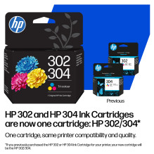 HP 302XL / 304XL Tri-clr Original Ink Crtg ink cartridge HP 302XL / 304XL Tri-clr Original Ink Crtg ink cartridge