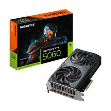 GIGABYTE GeForce RTX 5060 WINDFORCE 8G Graphics Card - 8GB GDDR7 128bit PCI-E 5.0 2497 MHz Core Clock 3 x DisplayPort 1 