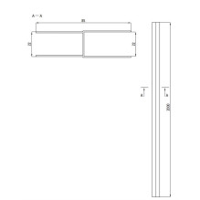 EXTENDING PROF WITH FITTING NERO 200 CM EXTENDING PROF WITH FITTING NERO 200 CM