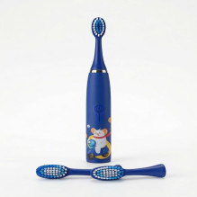„iLike Kids“ įkraunamas „Sonic“ elektrinis dantų šepetėlis, USB įkrovimas, 3 šepetėlio galvutės (1 + 2 keičiamos galvutė „iLike Kids“ įkraunamas „Sonic“ elektrinis dantų šepetėlis, USB įkrovimas, 3 šepetėlio galvutės (1 + 2 keičiamos galvutė