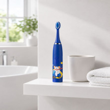 „iLike Kids“ įkraunamas „Sonic“ elektrinis dantų šepetėlis, USB įkrovimas, 3 šepetėlio galvutės (1 + 2 keičiamos galvutė „iLike Kids“ įkraunamas „Sonic“ elektrinis dantų šepetėlis, USB įkrovimas, 3 šepetėlio galvutės (1 + 2 keičiamos galvutė