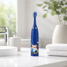 „iLike Kids“ įkraunamas „Sonic“ elektrinis dantų šepetėlis, USB įkrovimas, 3 šepetėlio galvutės (1 + 2 keičiamos galvutė „iLike Kids“ įkraunamas „Sonic“ elektrinis dantų šepetėlis, USB įkrovimas, 3 šepetėlio galvutės (1 + 2 keičiamos galvutė