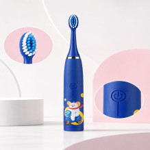 iLike Kids Rechargeable Sonic Electric Toothbrush, USB Charging, 3 Brush Heads (1+2 Replacement Heads), Soft Bristles, W iLike Kids Rechargeable Sonic Electric Toothbrush, USB Charging, 3 Brush Heads (1+2 Replacement Heads), Soft Bristles, W