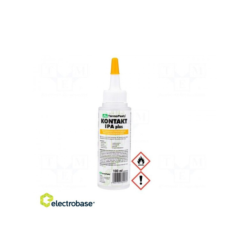 Izopropilspirts 100 ml , šķidrums , plastmasas konteiners , bezkrāsains