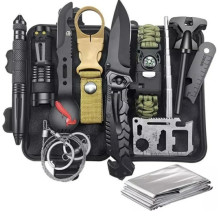 18-piece survival kit in a...