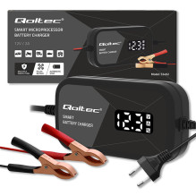 Intelligent charger for AGM GEL batteries, Repair function, 12V, 2A, 24W