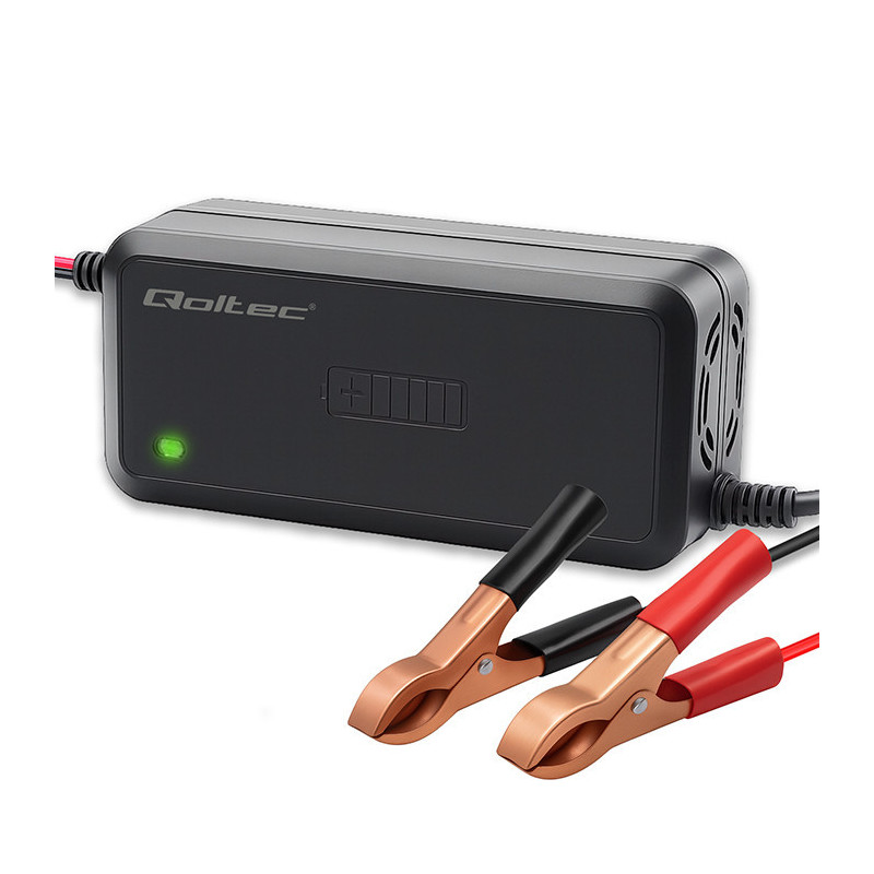 12V 5A Smart charger with microprocessor, 6 stages for AGM GEL SLA batteries, QOLTEC
