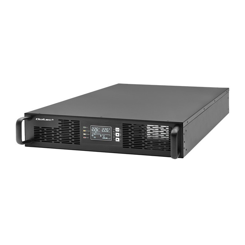 Nepertraukiamo maitinimo šaltinis (UPS) RACK spintoms, 2 kVA, 2000 W, galios koeficientas 1,0, LCD