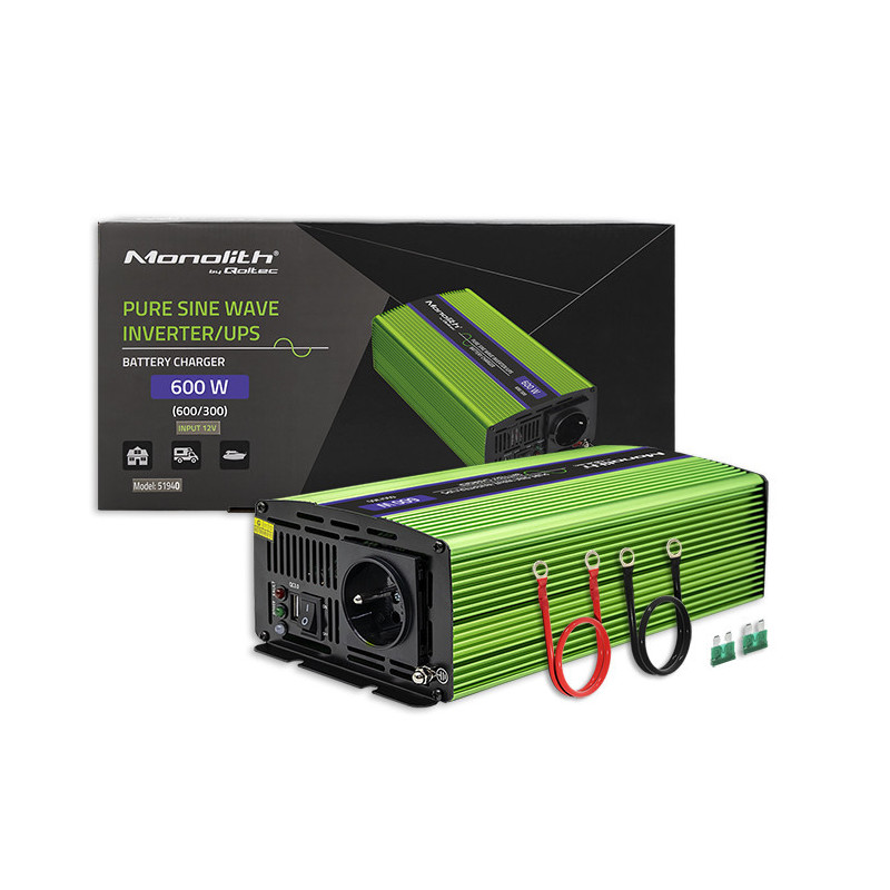 Grynos sinusinės bangos keitiklis, akumuliatoriaus įkroviklis, nepertraukiamo maitinimo šaltinis (UPS), 300 W, 600 W, nu