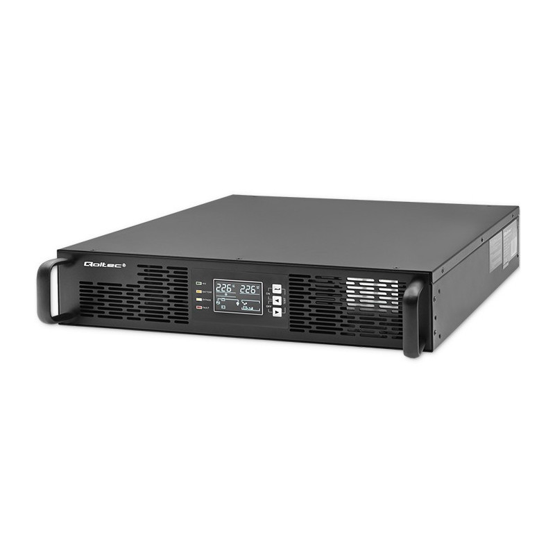 UPS RACK uninterruptible power supply unit POWER FACTOR 1.0, 1kVA, 1000W, LCD, 2× 12V / 7Ah