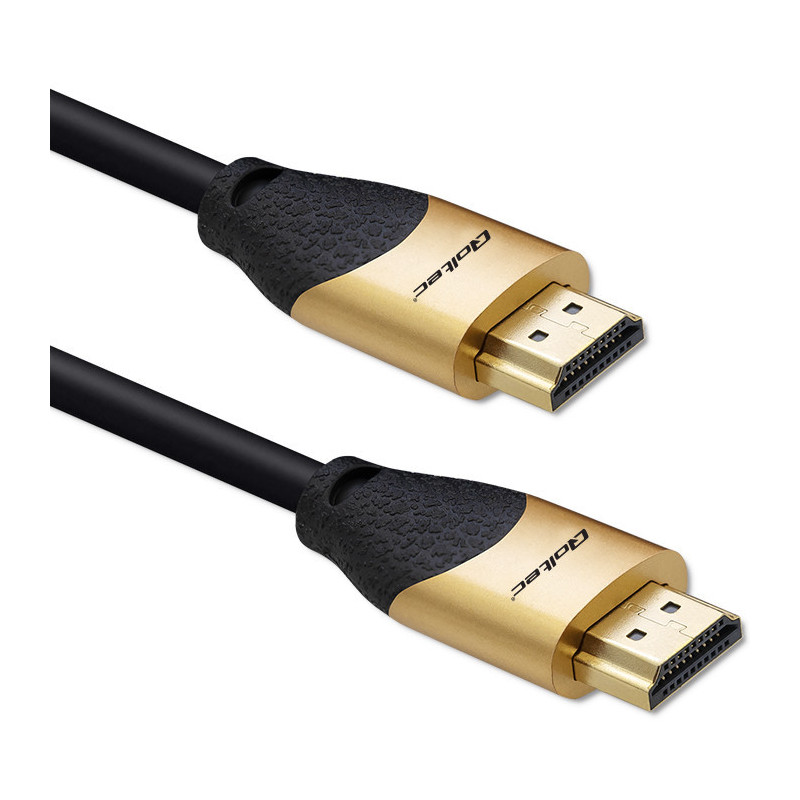 Qoltec HDMI v2.1 Cable Ultra high speed 8K, 60Hz, 28AWG, GOLD, 3m