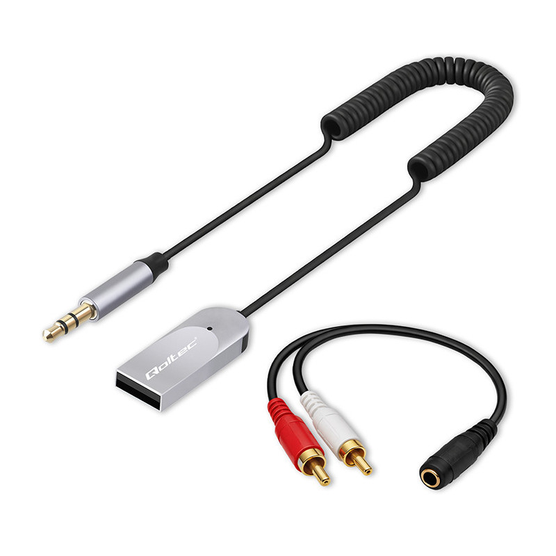 Wireless audio receiver adapter HiFi for home and car, Bluetooth 6.0, 2 x RCA, 1 x AUX 3.5mm, USB
