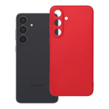 Samsung S25 FE dėklas, minkštas, raudonas Samsung S25 FE dėklas, minkštas, raudonas