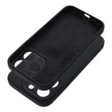 iPhone 16e (SE 4 2025) / 17e silikoninis 2 mm dėklas (apsauga nuo kameros), juodas