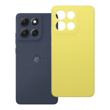 Motorola G86 5G silikoninis 2 mm dėklas (apsauginis fotoaparatas), geltonas Motorola G86 5G silikoninis 2 mm dėklas (apsauginis fotoaparatas), geltonas