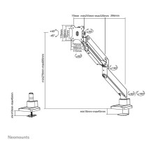 Neomounts NM-D775BLACKPLUS monitor mount / stand