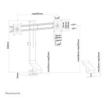 Neomounts FPMA-D860DBLACK monitor mount / stand Neomounts FPMA-D860DBLACK monitor mount / stand