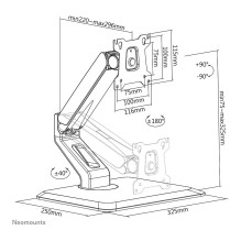 Neomounts FPMA-D885BLACK monitor mount / stand