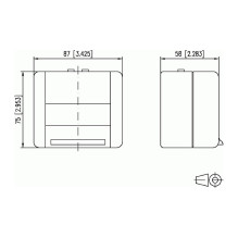 METZ CONNECT 1309430003-E wall plate / switch cover
