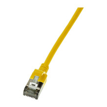 Logilink Patchkabel CAT6A U / FTP TPE SlimLine gelb 1,0m Logilink Patchkabel CAT6A U / FTP TPE SlimLine gelb 1,0m