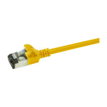 „Logilink“ jungiamasis kabelis CAT6A U / FTP TPE SlimLine geltonas 1,0 m