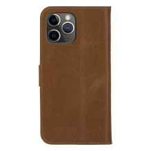 dbramante1928 Copenhagen Slim - Flip-Hlle fr Mobiltelefon - genarbtes Leder - Hellbraun - fr Apple iPhone 13 Pro Max