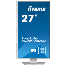 68.5cm / 27'' (2560x1440) Iiyama XUB2792QSU-W5 27W LCD Business WQHD 5ms HDMI DP 2x USB IPS Speaker QHD White