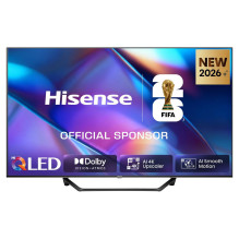 108,0cm / 43" (3840x2160) Hisense 43A7DS Smart TV 4K Hi-QLED 8ms 60Hz HDMI USB LAN HDR VESA WiFi Bluetooth Black