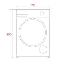 Skalbimo mašina „Teka WM 20841 W PL“ 8 kg 1400 aps./min. Balta, juoda