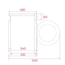Skalbimo mašina „Teka WM 20841 W PL“ 8 kg 1400 aps./min. Balta, juoda