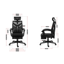 HUZARO COMBAT 5.0 BLACKGAMING KĖDĖ HUZARO COMBAT 5.0 BLACKGAMING KĖDĖ