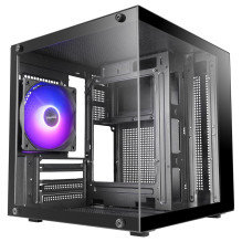 „Mars Gaming MC-CUBE“ kompiuterio korpusas, mini bokštas, juodas „Mars Gaming MC-CUBE“ kompiuterio korpusas, mini bokštas, juodas