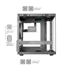 Mars Gaming MC-CUBE computer case Mini Tower Black Mars Gaming MC-CUBE computer case Mini Tower Black