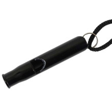 Survival whistle, aluminium , black Survival whistle, aluminium , black