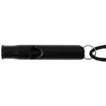 Survival whistle, aluminium , black Survival whistle, aluminium , black