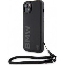BMW Signature Leather Wordmark Cord iPhone 15 / 14 / 13 Black BMW Signature Leather Wordmark Cord iPhone 15 / 14 / 13 Black