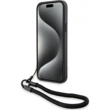 BMW firminis odinis iPhone 15 / 14 / 13 laidas su užrašu, juodas