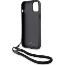 BMW firminis odinis iPhone 15 / 14 / 13 laidas su užrašu, juodas