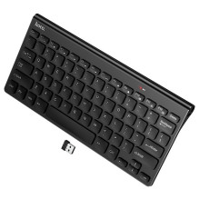 Belaidė klaviatūra 2.4G QWERT Hoco GM70 juoda Belaidė klaviatūra 2.4G QWERT Hoco GM70 juoda