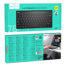 Wireless keyboard 2.4G QWERT Hoco GM70 black Wireless keyboard 2.4G QWERT Hoco GM70 black